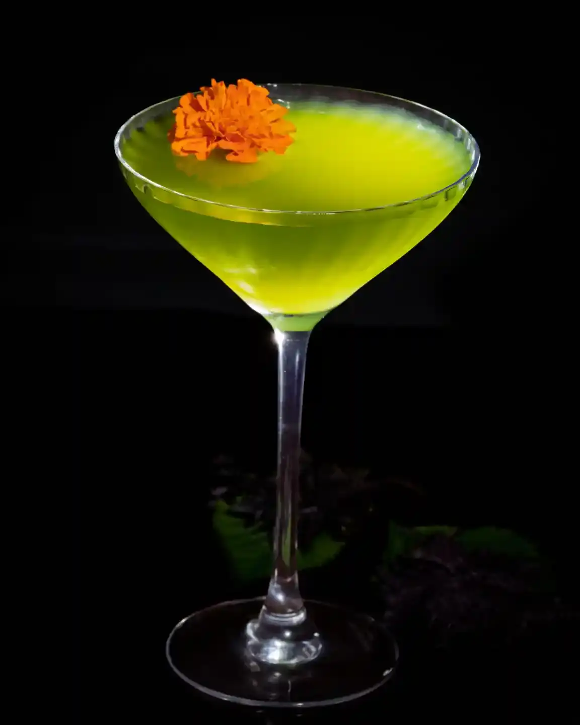 A picture of a Tipsy Tiger signature cocktail, the Tantakatan